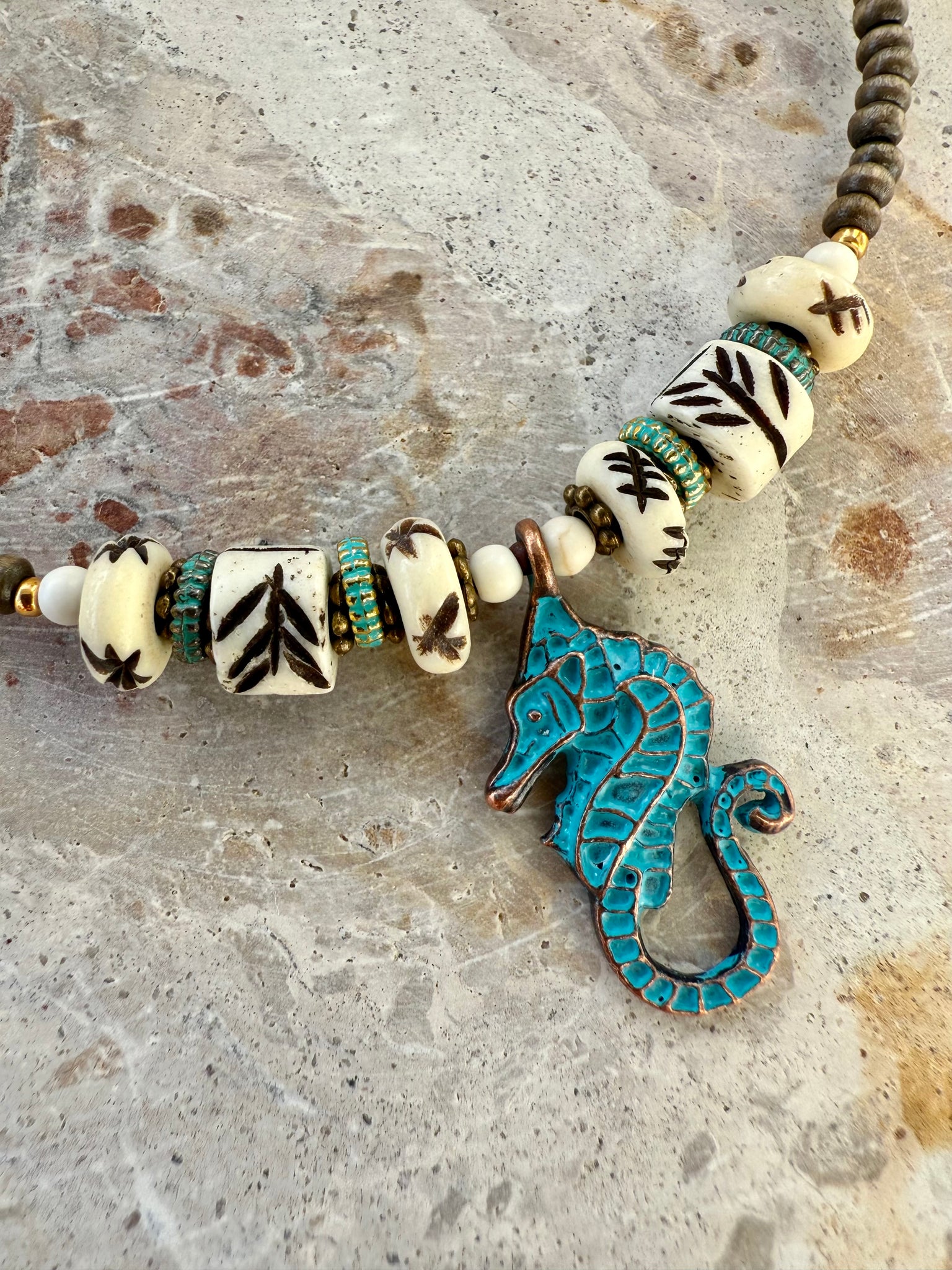 Boho Zanzibar Beach Shell Choker