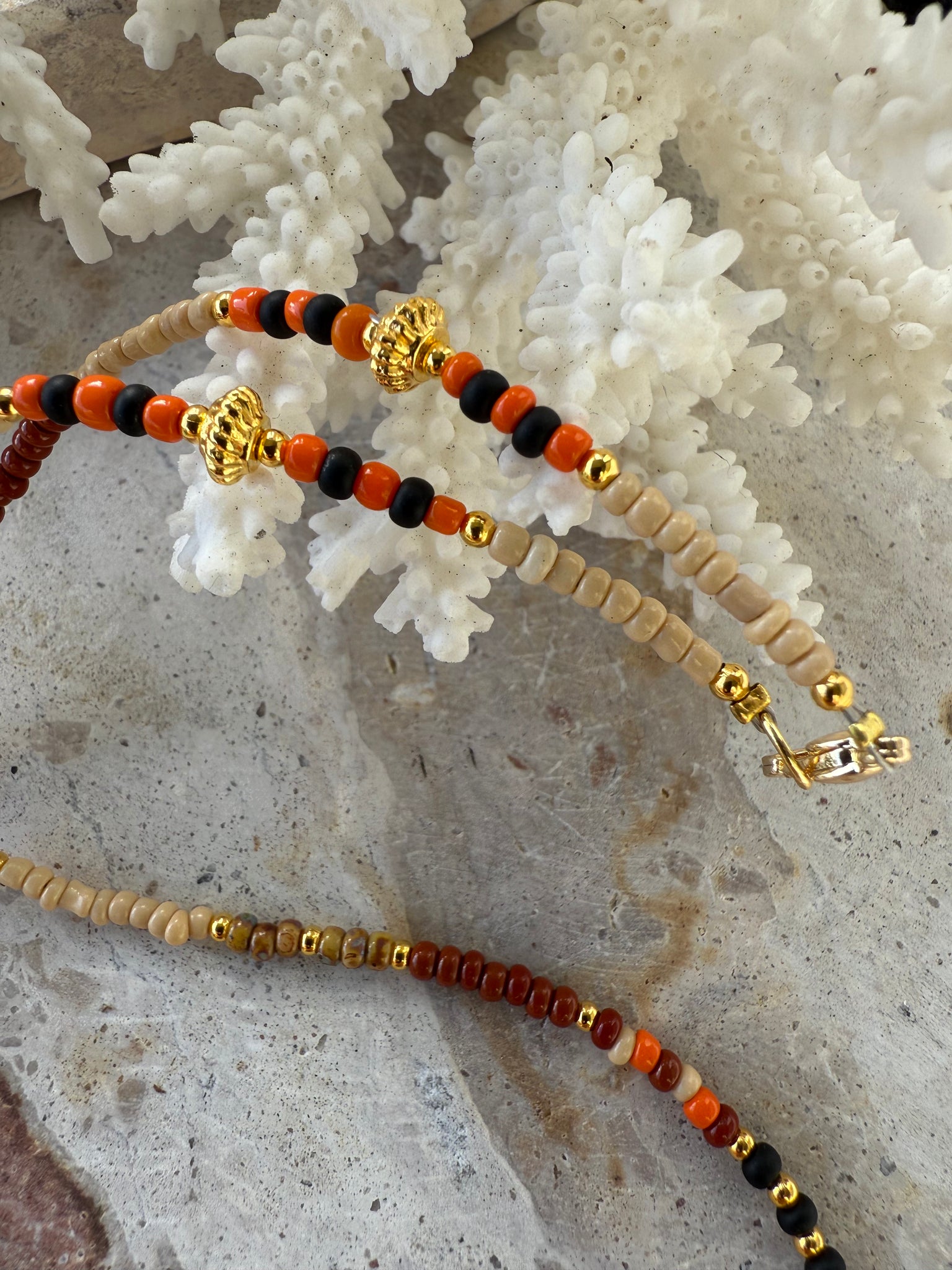 Sunset Seed Bead Necklace