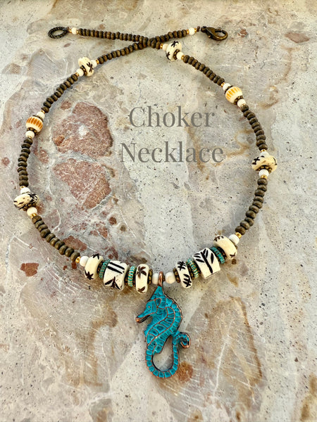 Boho Zanzibar Beach Shell Choker