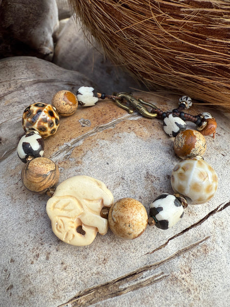 African Tribal Elephant Bracelet