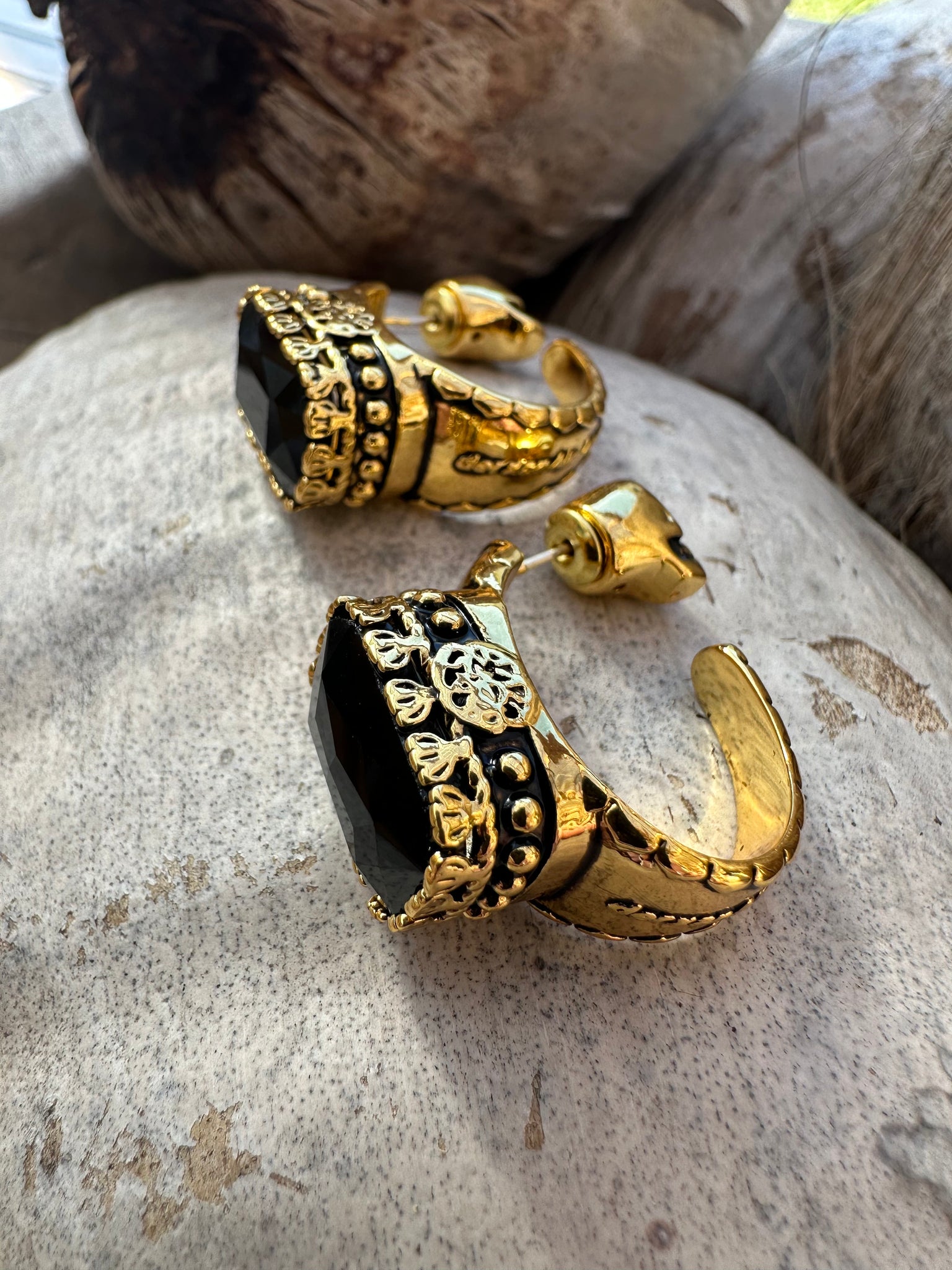 Black Skull Boho Earrings