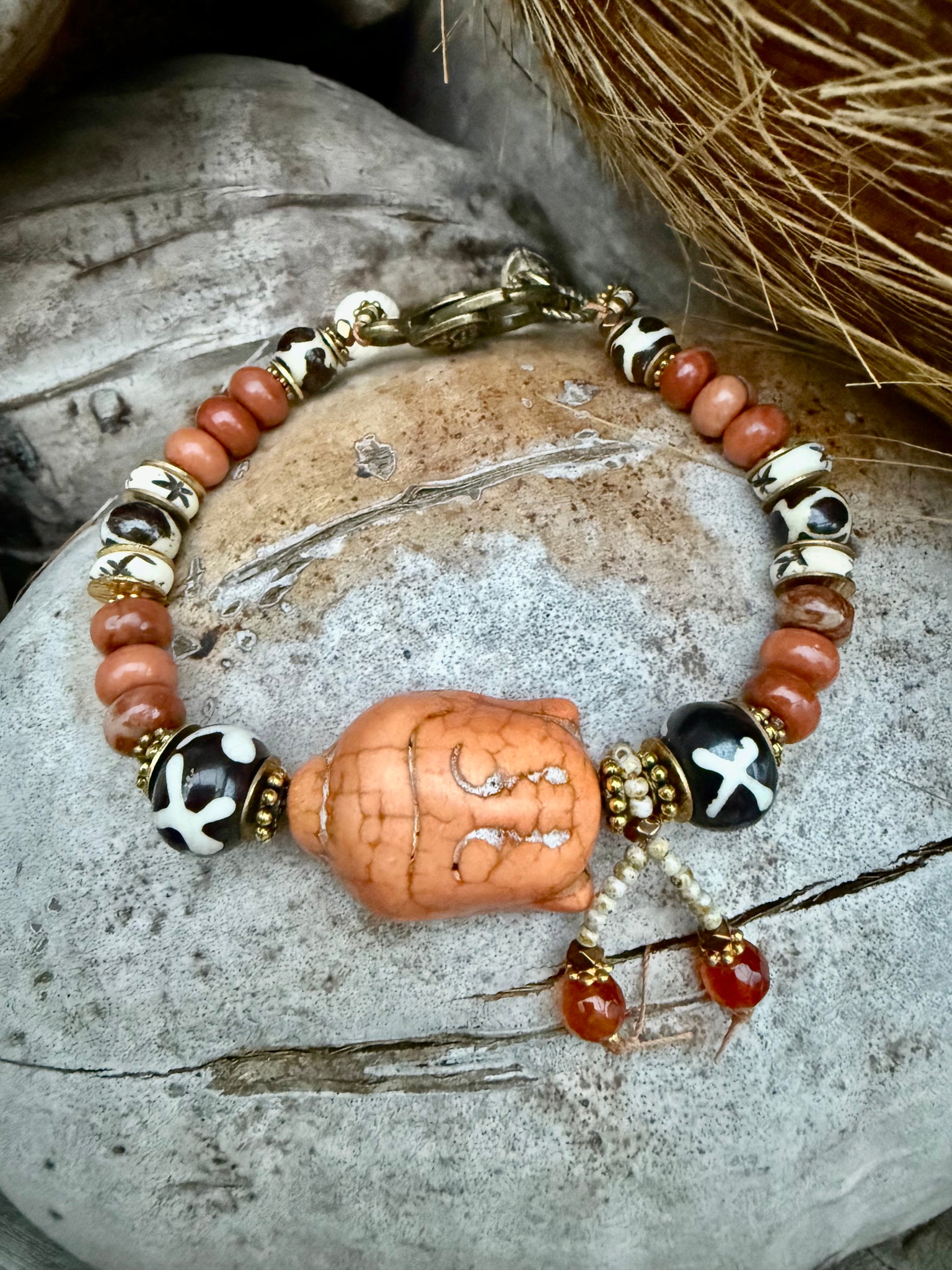 Sunset Vintage buddhist Bracelet