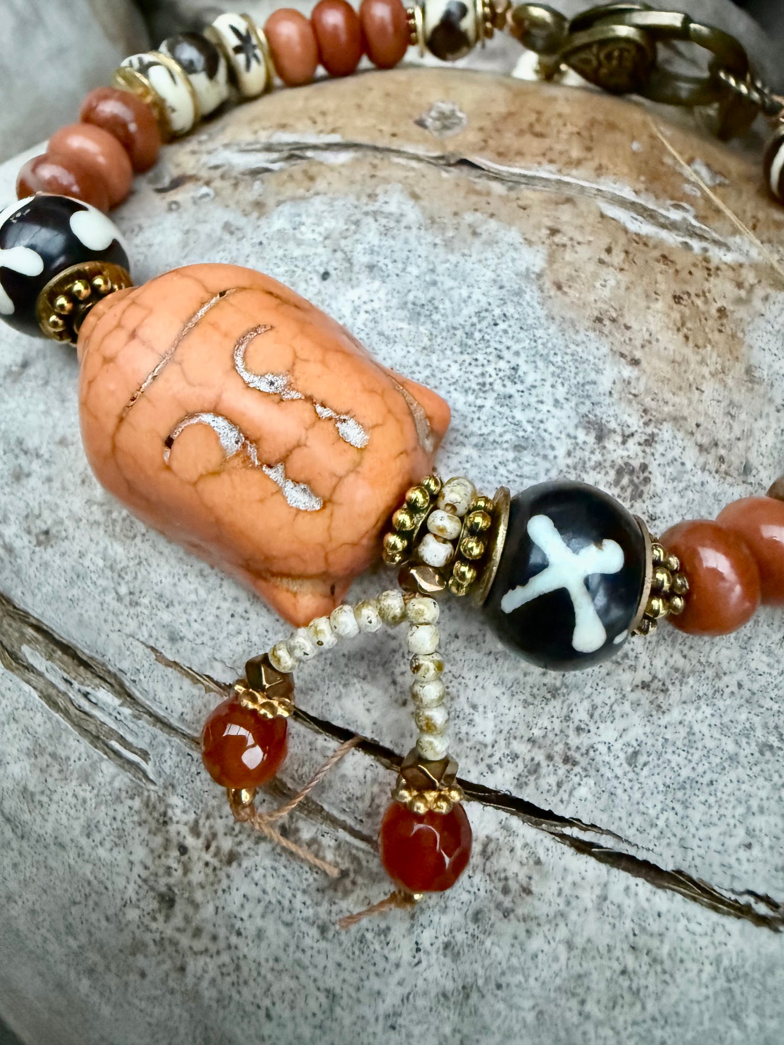 Sunset Vintage buddhist Bracelet