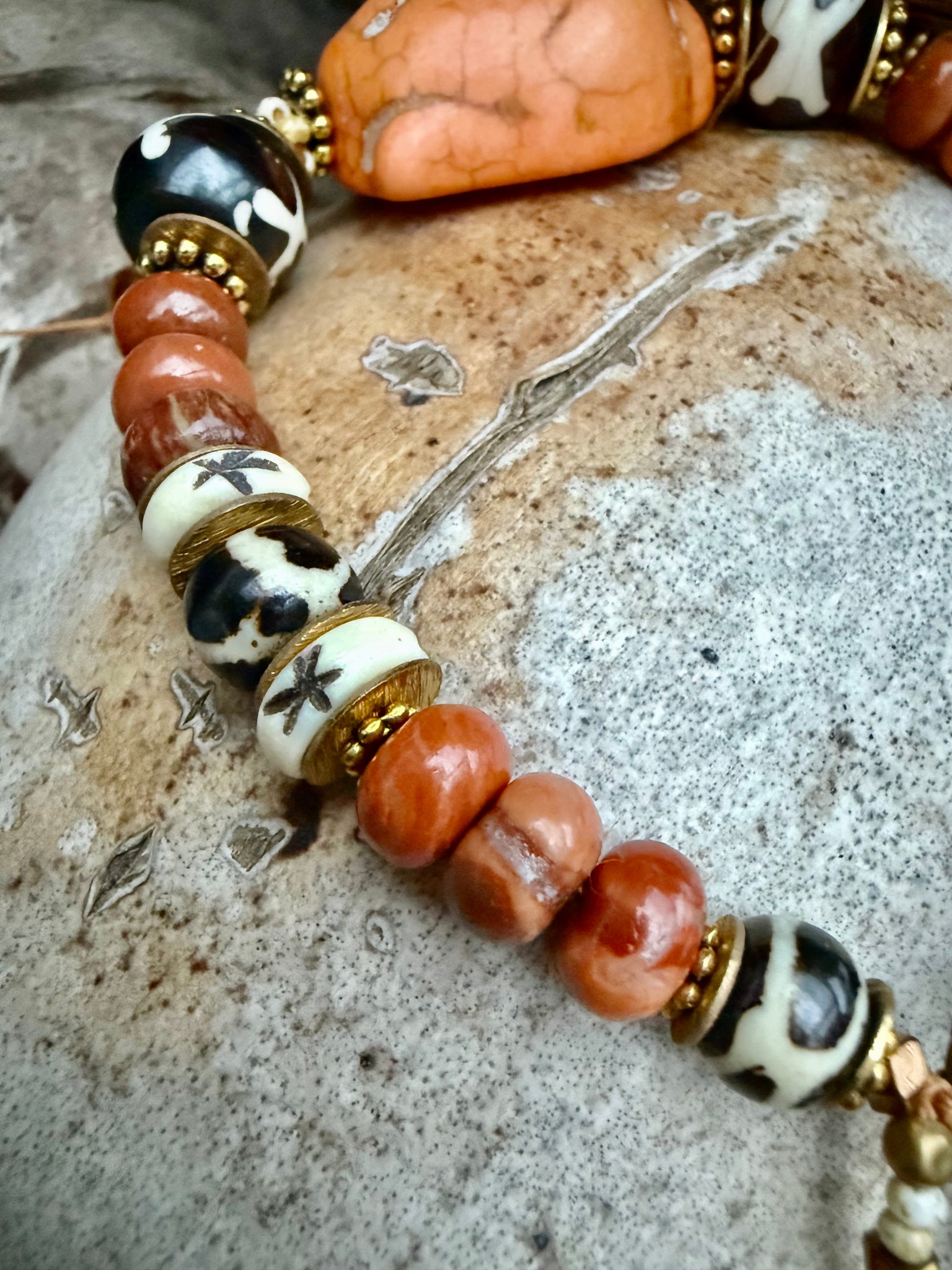 Sunset Vintage buddhist Bracelet