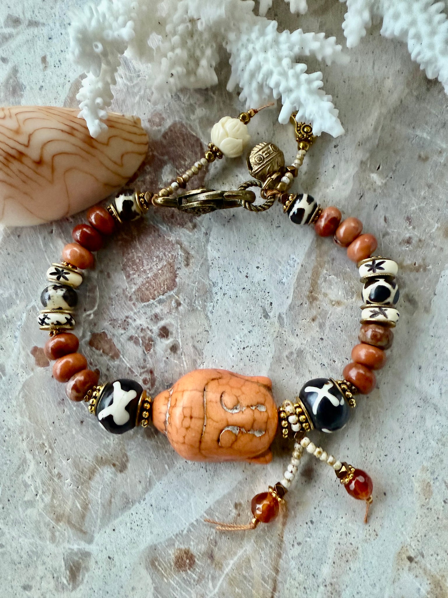 Sunset Vintage buddhist Bracelet