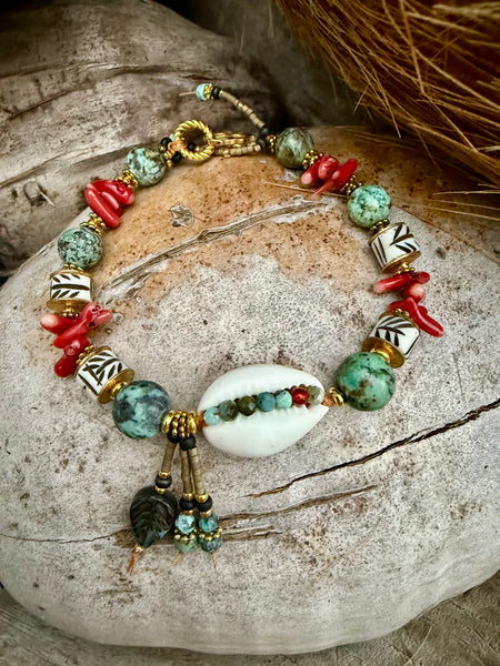 Hawaii Island Cowrie Bracelet
