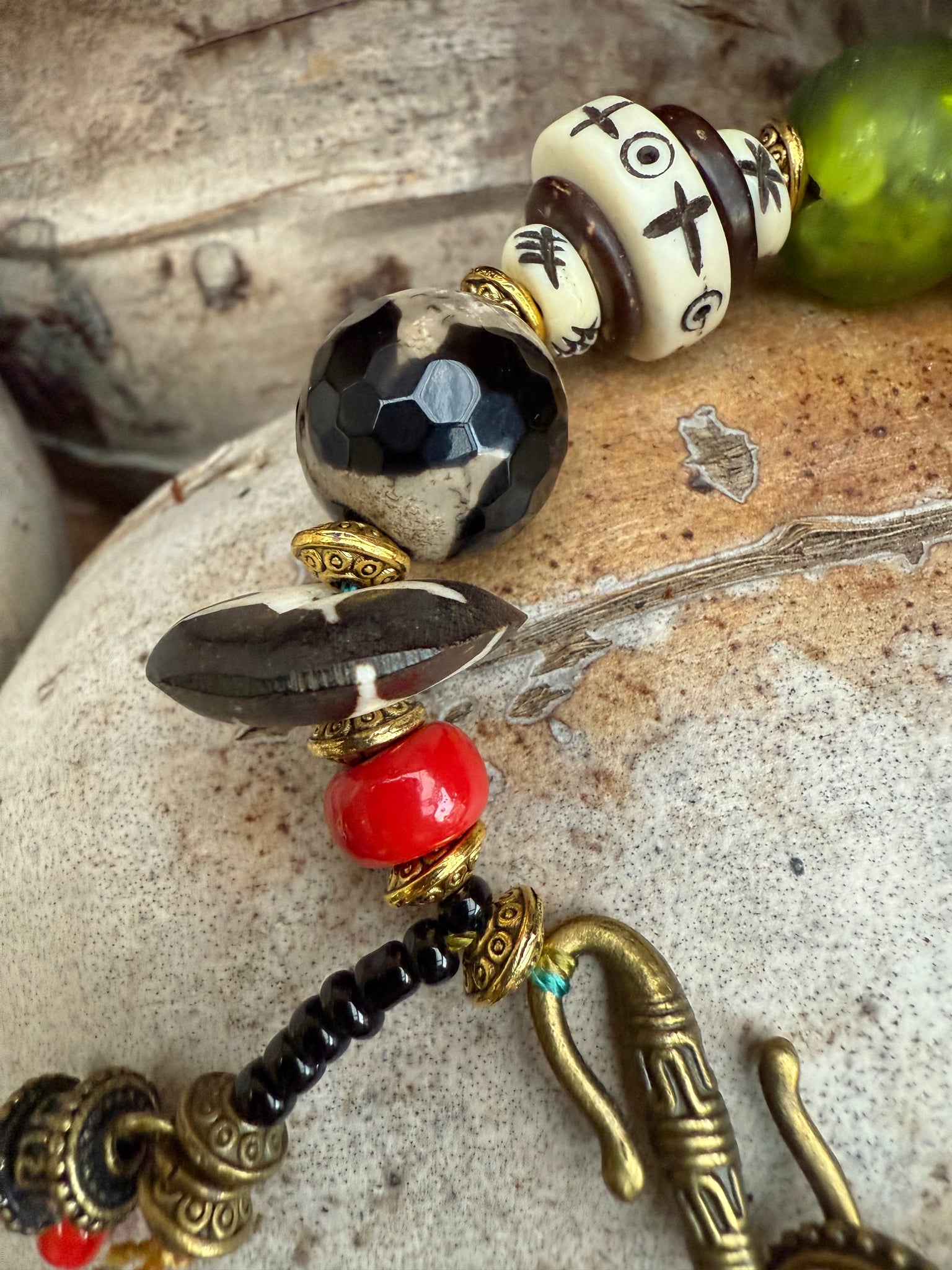 Tibetan Red Happy Face Bracelet