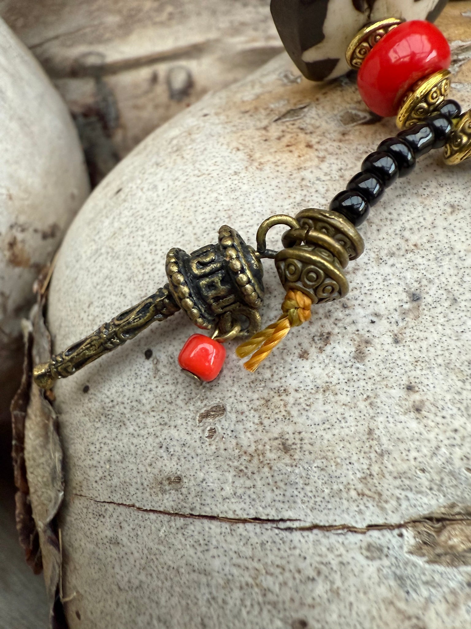 Tibetan Red Happy Face Bracelet