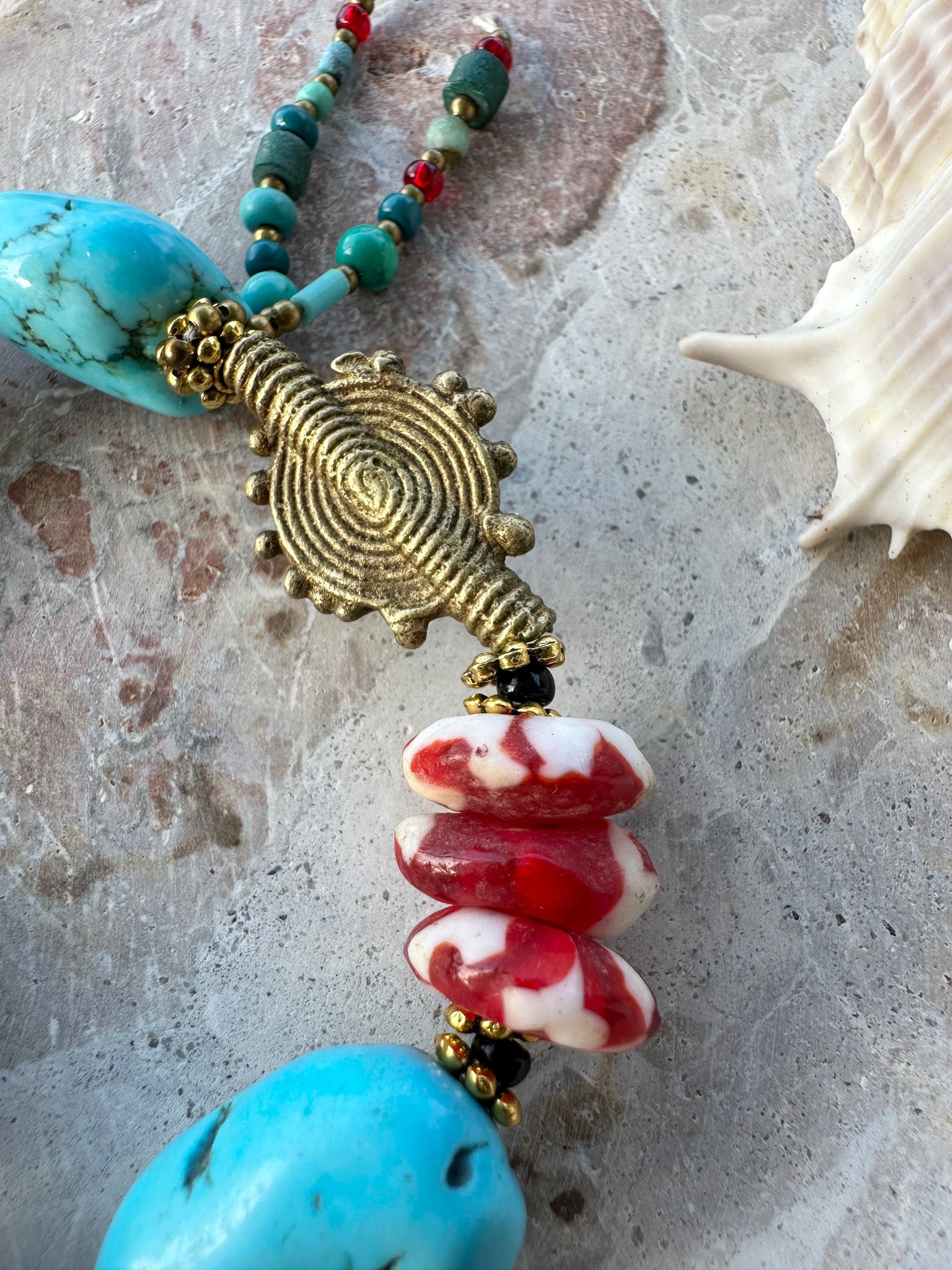 Red Tibetan Stone Bracelet