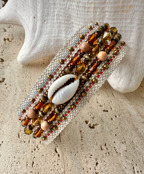 Cowrie Shell Cuff Bracelet