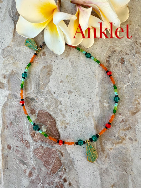 Boho Surf Beaded Anklet