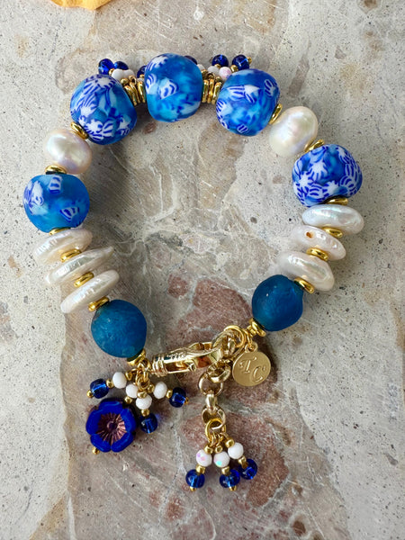 Amalfi Pearl Glass Bracelet