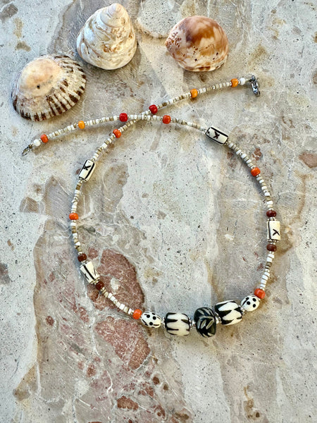 Sunkissed  Seed Bead Necklace