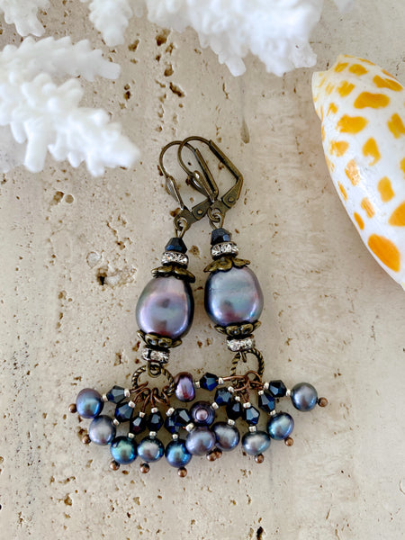 Black Pearl Earrings